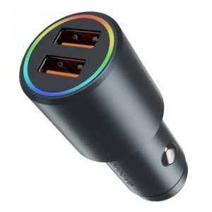 Автомобільний зарядний пристрій Proove Double Energy 36W (2 USB) Metal Gray