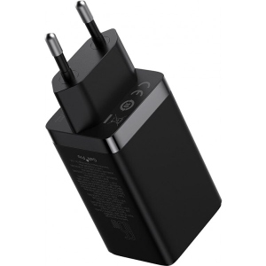 Мережевий зарядний пристрій Baseus 65W GaN5 Pro 2C+U (CCGP120201) Black купити