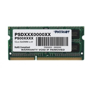 Память DDR Patriot SO-DIMM 4GB/1600 DDR3 1.35В Signature Line (PSD34G1600L2S)