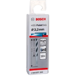 Свердло Bosch HSS-PointTeQ 3.2х36х65 мм 10 шт. (2.608.577.200)