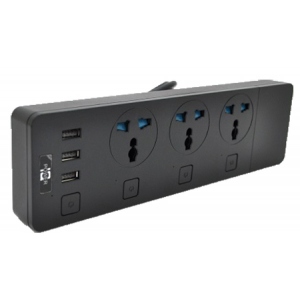 Мережевий фільтр Voltronic 3 р 3 USB, 2 м Black (ТВ-Т11/19740)