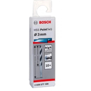 Свердло Bosch HSS-PointTeQ 3х33х61 мм 10 шт. (2.608.577.198)
