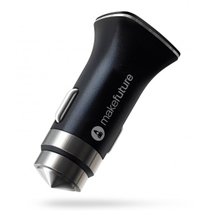 Автомобільний зарядний пристрій MakeFuture 3A QuickCharge Black (MCC-11BK)