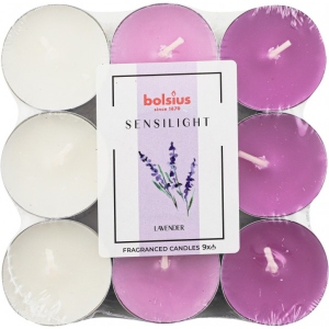 порівняти ціни на Свічка чайна Bolsius ароматична Sensilight 9шт лаванда