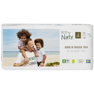 Одноразові підгузки-трусики Eco By Naty Органічні Розмір 4 (8-15 кг) 36 шт. (244152)