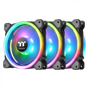Процесорний кулер Thermaltake Riing Trio 12 RGB Radiator Fan TT Premium Edition (3-Fan Pack) (CL-F072-PL12SW-A)