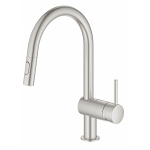 Кухонний змішувач Grohe Vento Ohm C Dual Spray суперсталь (30438DC0)