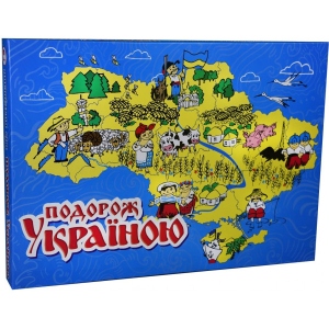 Настільна гра стратегічна (5-7 років) Strateg бродилка "Подорож Україною", укр (30457)