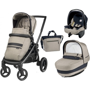 Коляска універсальна 3 в 1 Peg-Perego Team Luxe Beige