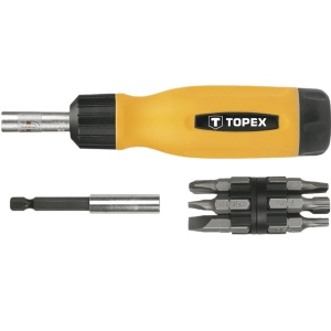 Викрутка зі змінними бітами TOPEX 39D518 14 шт.