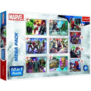 Пазли картонні (3-4 роки) Trefl "Герої MARVEL" (10в1)(90374)
