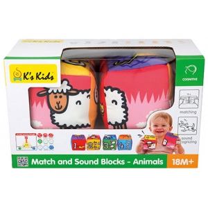 Кубики м'які K’S Kids Тварини (KA10755-GB)
