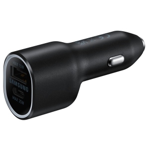 Зарядний пристрій для мобільного пристрою (авто) Samsung 40W Super Fast Dual Charger Black (EP-L4020NBEGRU)