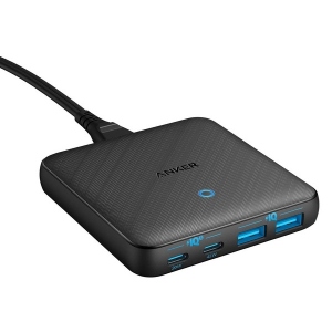 Мережевий зарядний пристрій Anker PowerPort 543 Atom III Slim 4 65W 2&2xUSB-C PIQ3.0 (A2046G12)