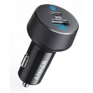 Автомобільний зарядний пристрій Anker PowerDrive PD+ 2 - 20W PD + 15W USB Black (A2732H11/A2732GF1)