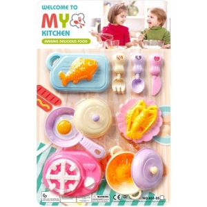 Сюжетно-рольова гра. Кухня DIY TOYS Кухня з посудом для приготування (CJ-2112398)