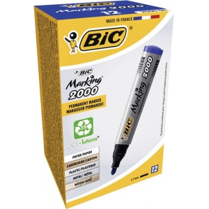 Набір маркерів BIC перманентний 2000 Синій (3086122000064)