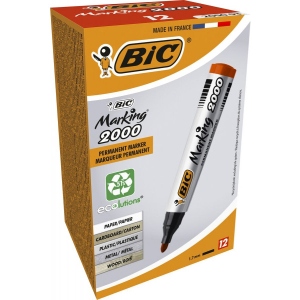 Набір маркерів BIC перманентний 2000 Червоний (3086122000033)