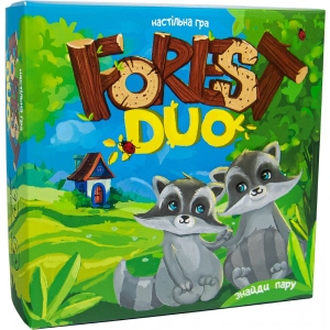 Настільна гра розвиваюча (3-4 роки) Strateg мемо Forest Duo укр (30867)