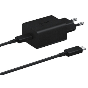 Мережевий зарядний пристрій Samsung 45W Compact Power Adapter C to C Cable Black (EP-T4510XBEGRU)