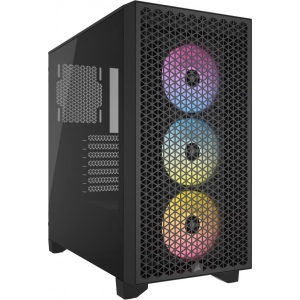 Корпус Corsair 3000D RGB Tempered Glass Black (CC-9011255-WW) без БЖ