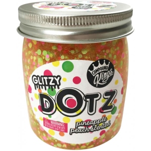 Лизун Compound Kings Slime - Glitzy Dotz, аромат "Ананас-персик" (300146-3)