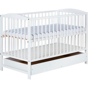 Ліжечко дитяче прямокутне Klups Henry 120х60 см White (HENRY4)