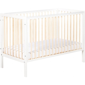Ліжечко дитяче прямокутне Klups Timi 120х60 см White/Pine (TIMI1)