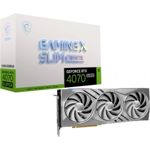Відеокарта MSI RTX 4070 SUP 12G GAM X SLIM WH