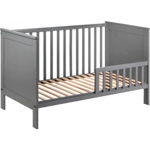 Ліжечко дитяче прямокутне Klups Iwo 140х70 см Graphite (IWO5)