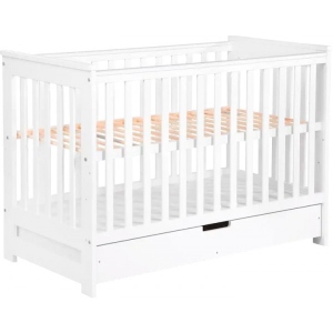 Ліжечко дитяче прямокутне Klups Iwo 120х60 см White (IWO3)