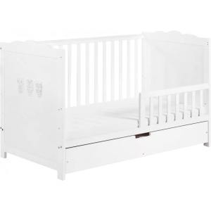 Ліжечко дитяче прямокутне Klups Marsell 140х70 см White (MARSELL2)