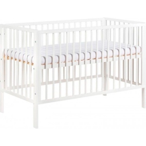 Ліжечко дитяче прямокутне Klups Frank 120х60 см White (FRANK2)