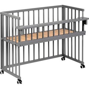 Ліжечко дитяче прямокутне Klups Piccolino 90х40 см Graphite (PICCOLINO1)