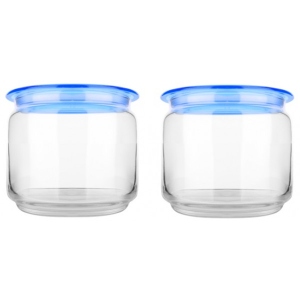 Набір ємностей для сипучих Luminarc Plano Blue 2х0.5 л (Q8236)
