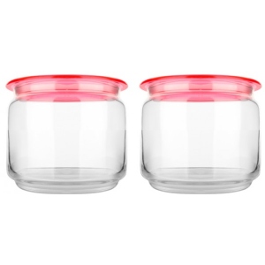 Набір ємностей для сипучих Luminarc Plano Pink 2х0.5 л (Q8242)