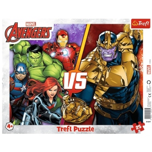 Пазли картонні (3-4 роки) Trefl Непереможна команда Месників MARVEL 25 елм (31427)