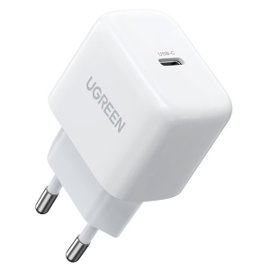 Мережевий зарядний пристрій UGREEN CD272 30W 1xType-C GaN PD Fast Charger White (UGR-40942)