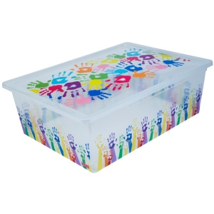 Короб для зберігання Qutu Colored Hands 25 л