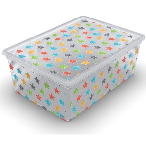 Короб для зберігання Qutu Light Box с/к Colored Stars 10 л