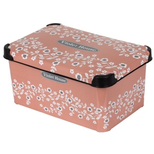 Корзина для зберігання VIOLET HOUSE 0646 Powder Flowers з/кр. 5 л
