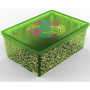 Короб для зберігання Qutu Light Box с/к Flouresent Green 10 л