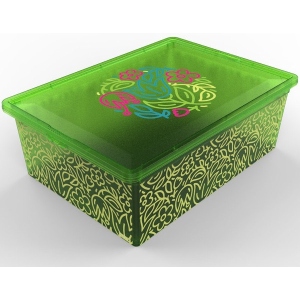 Короб для зберігання Qutu Light Box с/к Flouresent Green 25 л