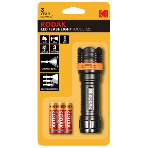 Ліхтар Kodak Flashlight Focus 120 750mW Bk+3AAA HD
