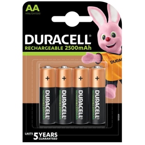 Акумулятор тип AA Duracell HR6 (AA) 2500 mAh уп. 4шт.