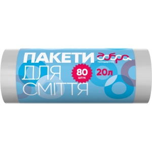 Пакет для сміття Добра господарочка білі 20 л 80 шт. (4820086521642)