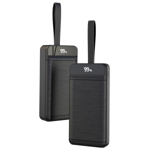 Батарея мобільна XO 30000 mAh 3-Input PD20W+QC22.5W with light Black (PR156) в інтернет-магазині