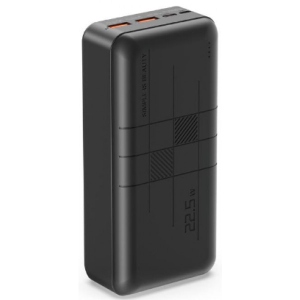 Батарея мобільна XO 30000 mAh PD20W+QC22.5W Black (PR189)