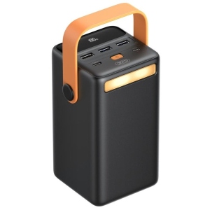Батарея мобільна XO 50000 mAh QC22.5W+PD20W with emergency light Black (PR168)
