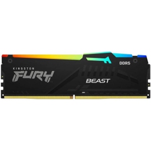 Память DDR Kingston Fury DDR5-5600 32768MB PC5-44800 Beast RGB AM5 Black (KF556C36BBEA-32)